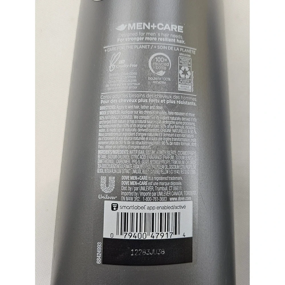 Dove Men+Care 2-in-1 Shampoo Conditioner Eucalyptus Birch 20.4oz 2 Pack